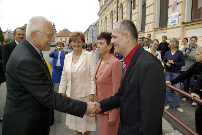 Václav Klaus v Sadské 2007 (13)